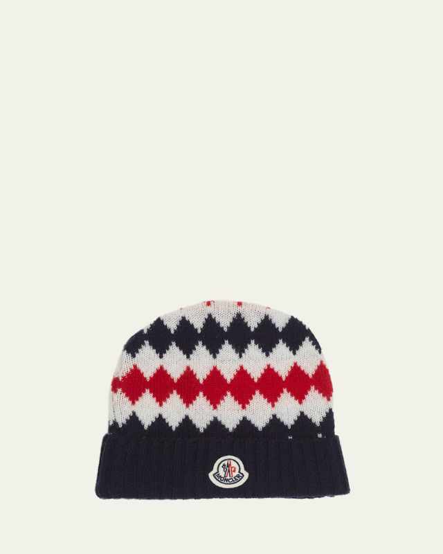 Boy's Knitted Bell Logo Hat, Size XXS-